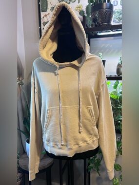 Unsubscribed Cream Hooded Pocket Sweatshirt